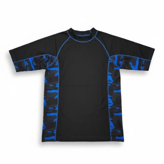 Mens Rash Guard Tutle Neck Shirt Swimwear