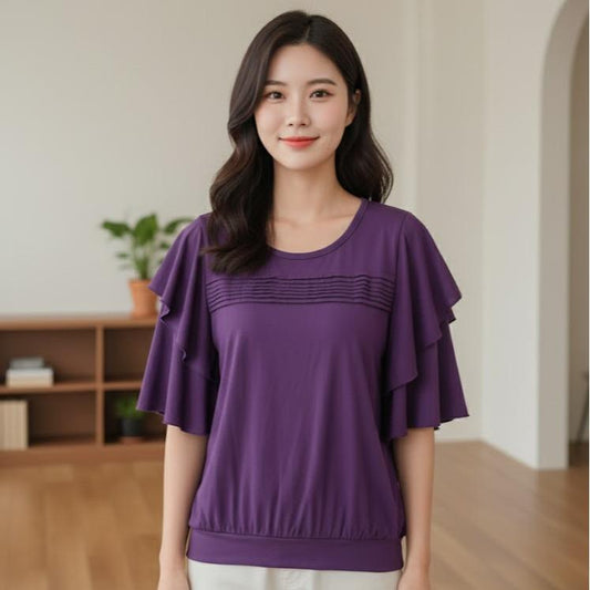 Okis Collabs RUNDO Collections Women's Loose-Fitting Blouse/Shirt in Stylish Fashion Preferences