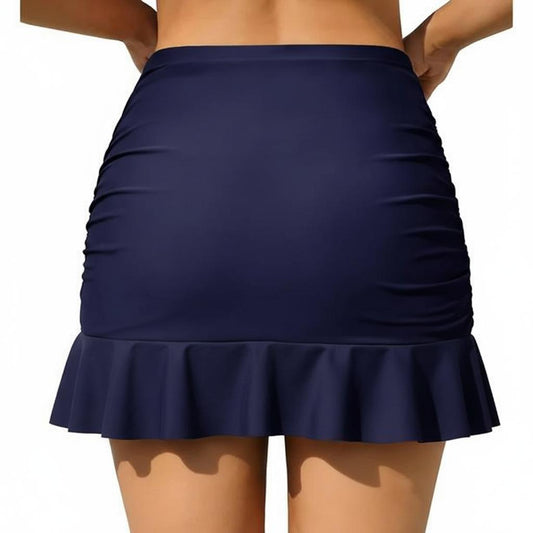 Skirt Panty Swim Wear with Single Ruffle for Summer Comfortable Fit Trendy Design (#8)
