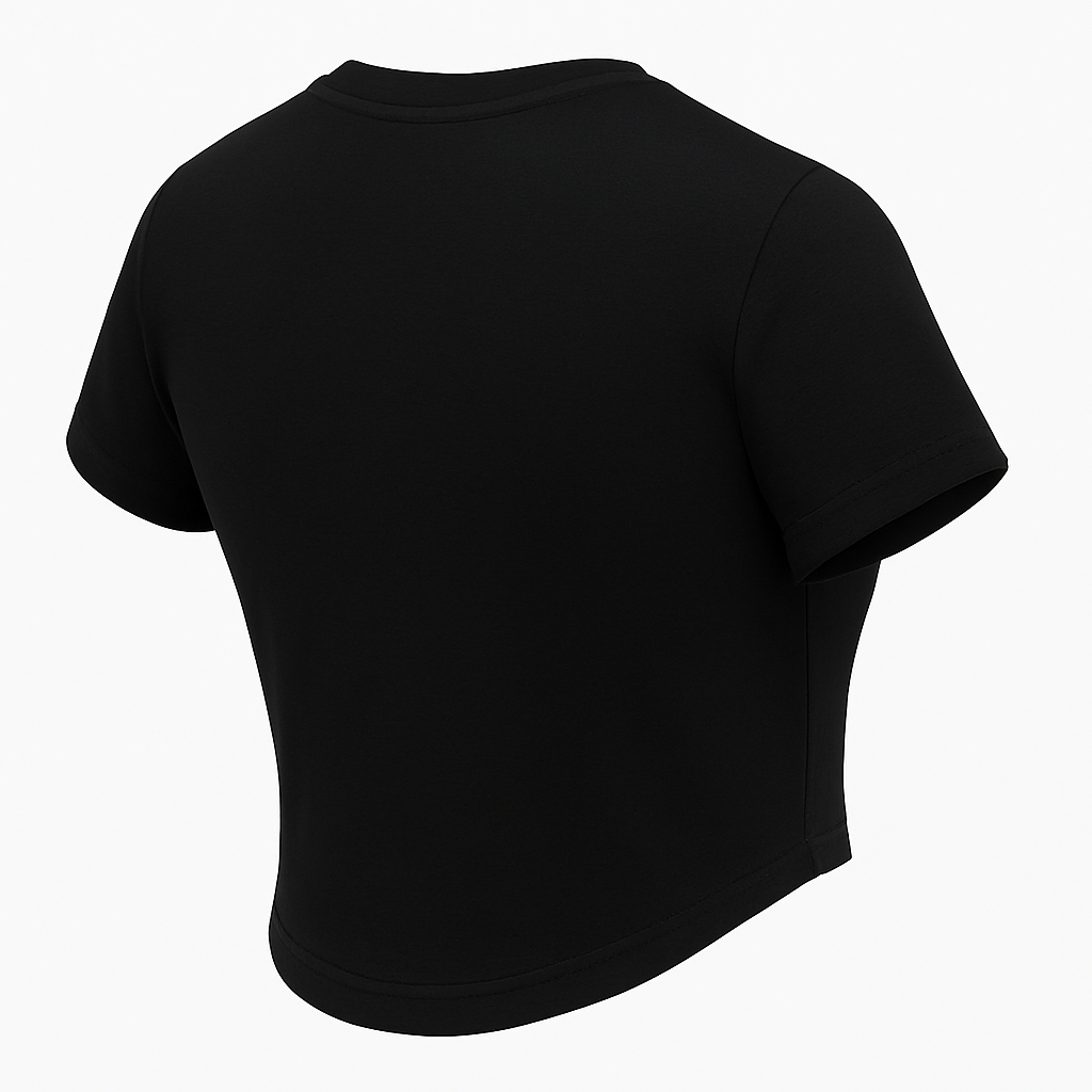 Black Crop Top "NEW YORK"