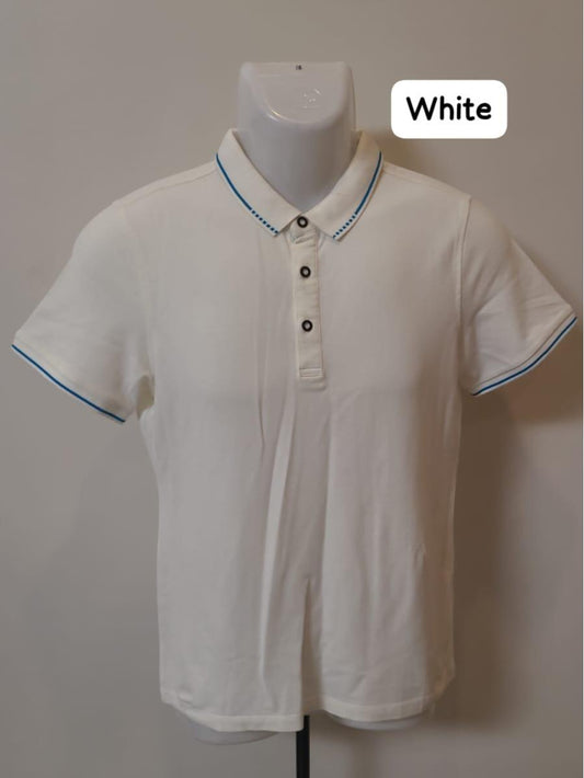 DOTTED- Men's Wear High Fashion Dry-fit Polo Shirt Korean Style