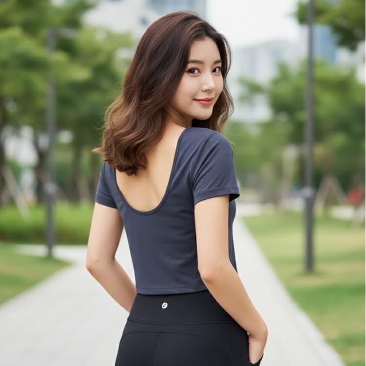 FPF006A Women's Classic Cotton Tee Top Shirt for Sports Activities