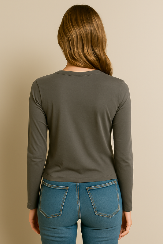 Gray Valentine Heart Tee