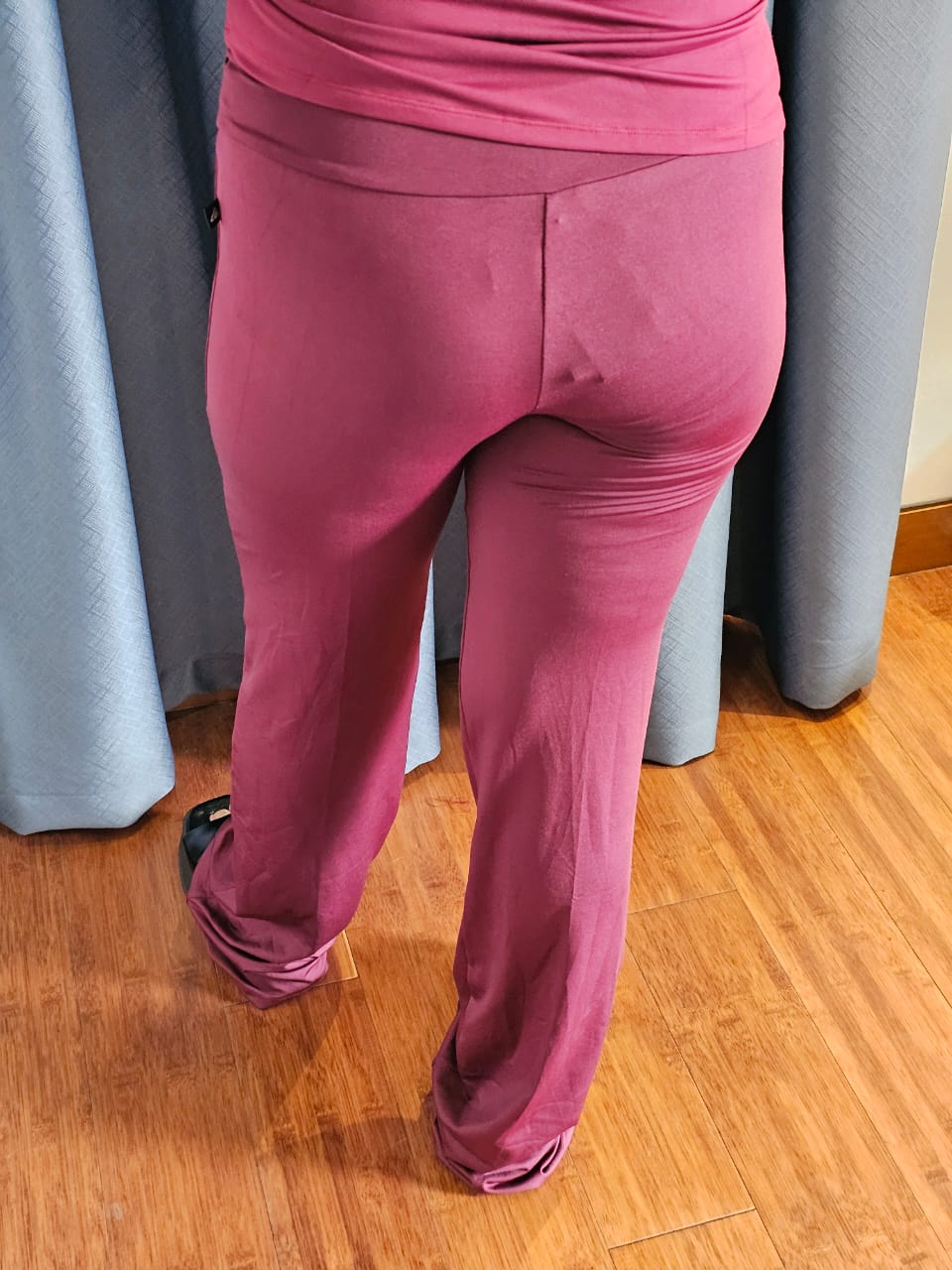 Maroon Flared Pants – Soft Stretch Fit with Ferry Pure Logo