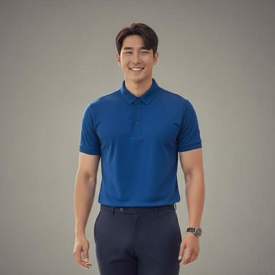 Men's Wear High Fashion Dry-fit Polo Shirt Korean Style Modern Comfort All Seasons Versatile Stylish for Summer