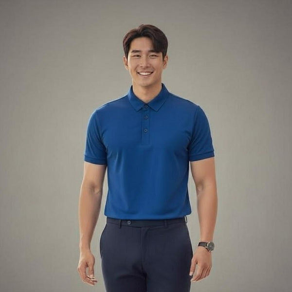 Men's Wear High Fashion Dry-fit Polo Shirt Korean Style Modern Comfort All Seasons Versatile Stylish for Summer
