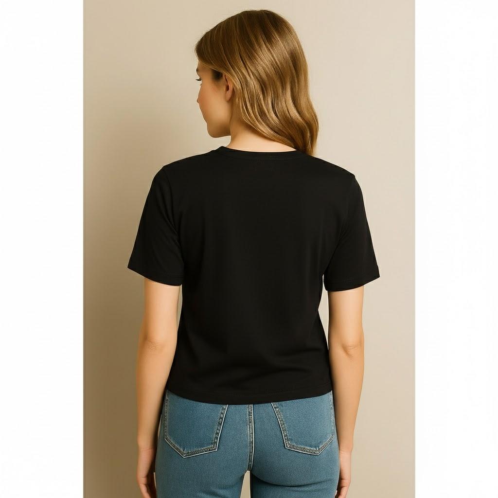 507BEAR Women's Cotton Cool-toned Bunny Bling Tee Shirt