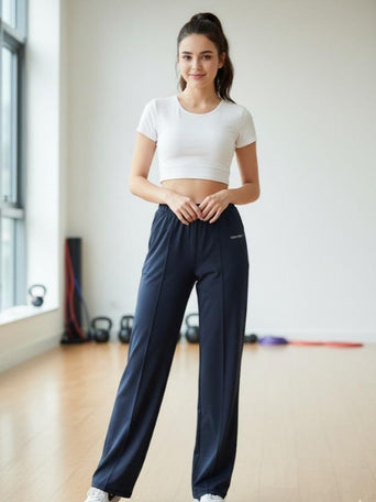 FP9292B-1 Women's Classic Ferry Pure Cotton Straight Cut Pants