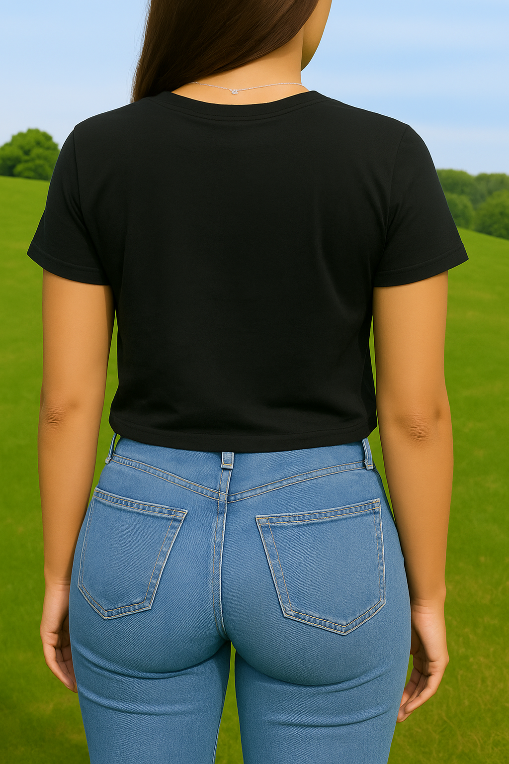 OKIS Black Tee Tops for Female (COCO Comco)
