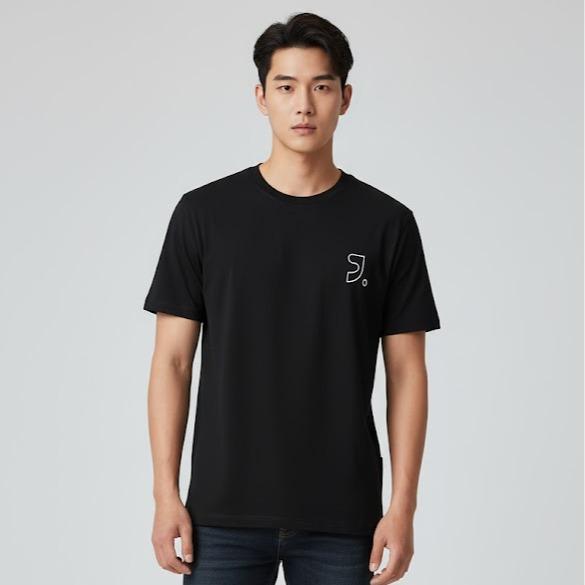 ASSORTED Men's High Fashion T-shirt in WHITE Color with Embroidered Logo for Stylish Outfits Ideal for Casual & Formal Occasions