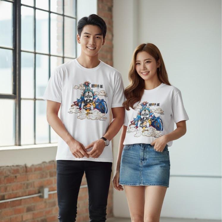 W24-20021 UNISEX Cotton Top in Crew Neck Fashionable Tee Shirt