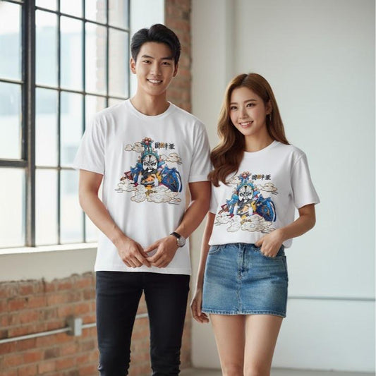 W24-20021 UNISEX Cotton Top in Crew Neck Fashionable Tee Shirt