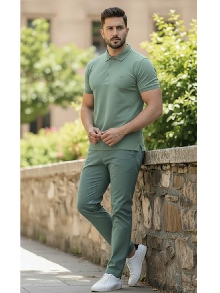 Assorted Logo Embraided Male Polo Shirt - Korean Dry-fit Casual Style Men's Top