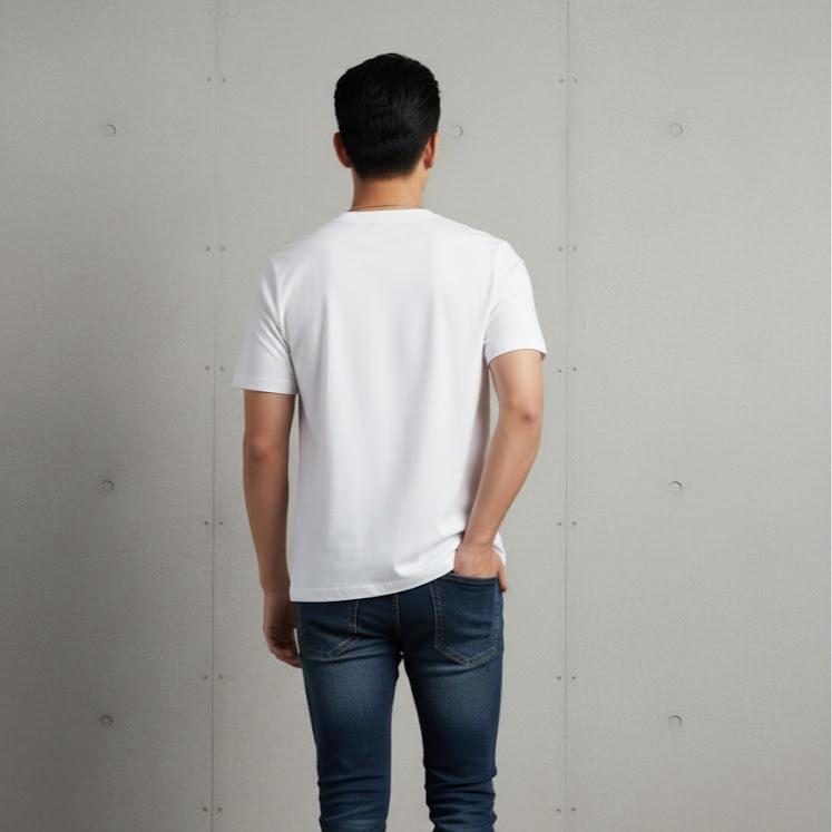 Men's or Women's Cotton Top in Crew Neck Fashionable Tee Shirt