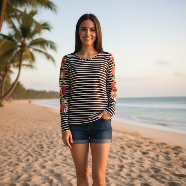 Womens Rash Guard/Longsleeve for Swimming Assorted Designs