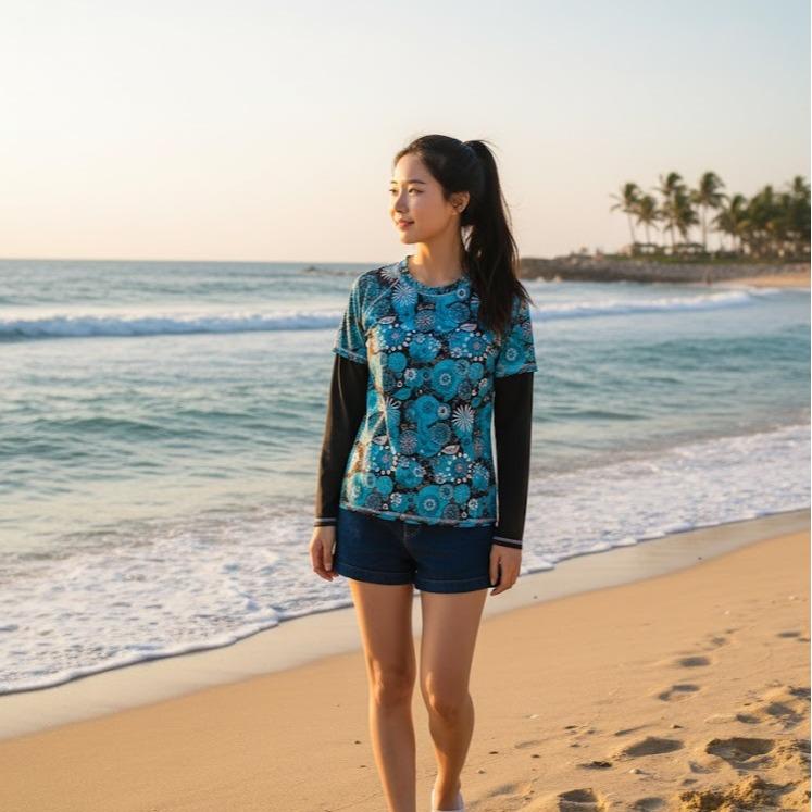 Women's Assorted Rash Guard for Swimming Activity