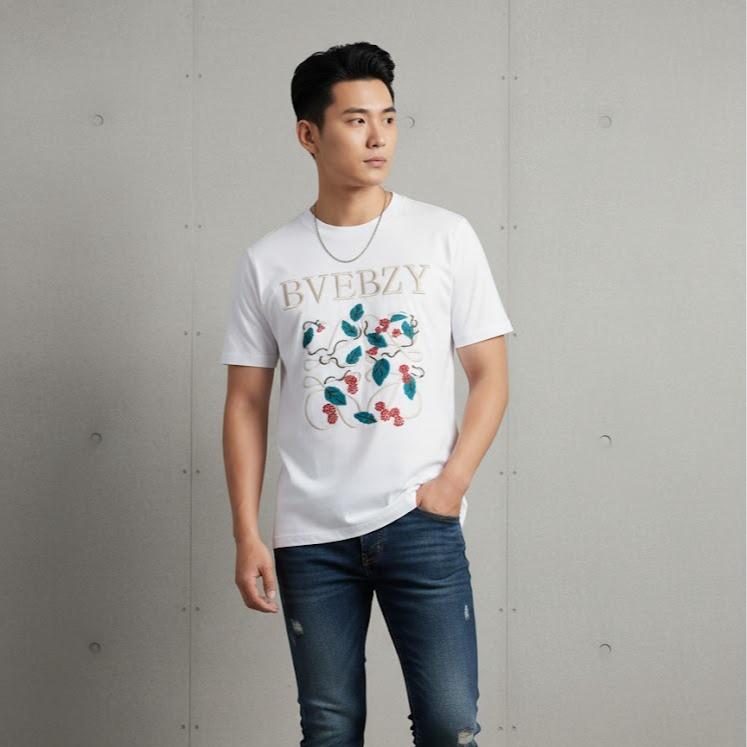 Men's or Women's Cotton Top in Crew Neck Fashionable Tee Shirt