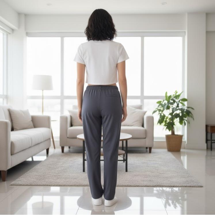 FP9007 Women's Classic Cotton Straight Pants for Sports Activities
