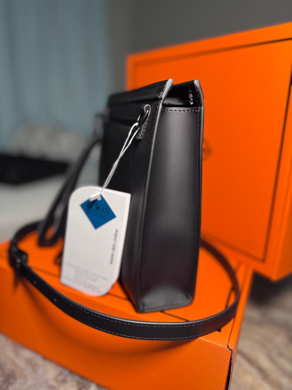 HESHE Okis Bags Collection 270*70*210 Leather Clutch Bag Black (OK30250501)