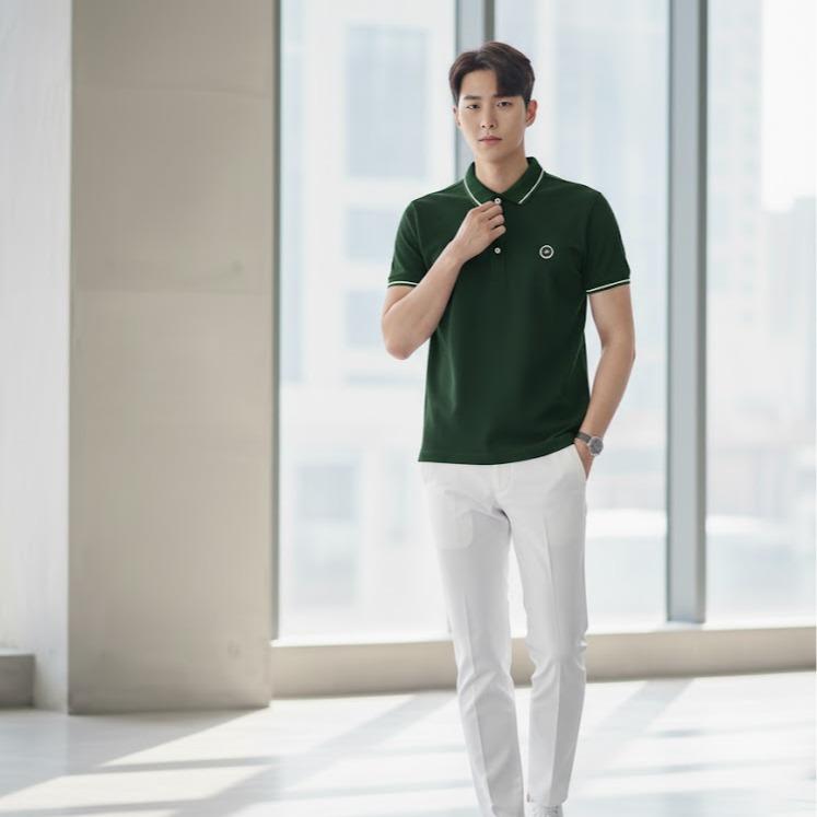 DOTTED- Men's Wear High Fashion Dry-fit Polo Shirt Korean Style with Different Logo