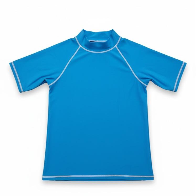 Mens Rash Guard Tutle Neck Shirt Swimwear