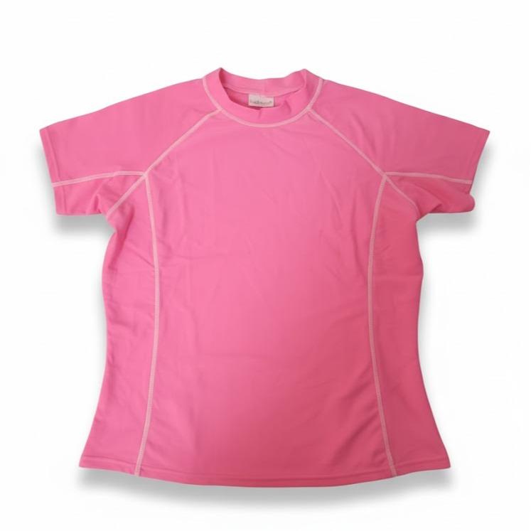 Female Kiddies Rash Guard T-shirt/Blouse Plain for Swimming (9 to 14yrs. old)