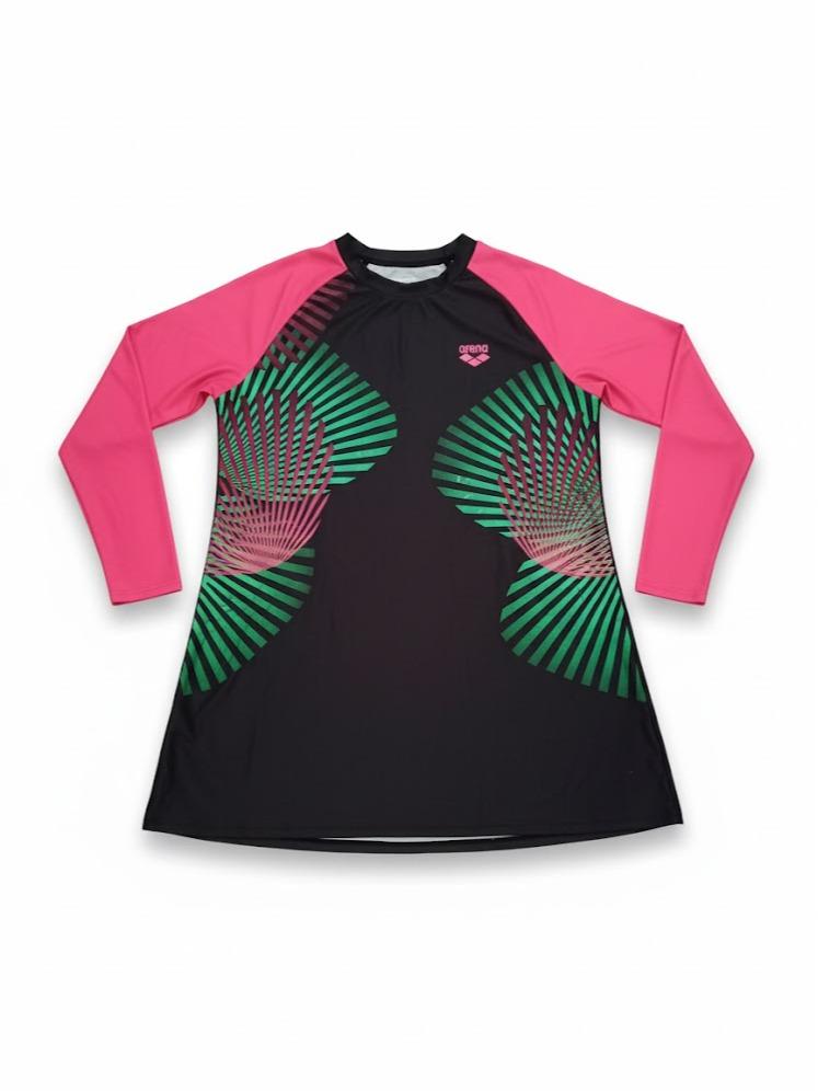 [EXTRA LARGE SIZES] DRESS Assorted Longsleeve with Hoodie RASHGUARDS for Swimming & Sports Activities