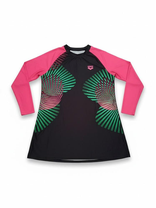 [EXTRA LARGE SIZES] DRESS Assorted Longsleeve with Hoodie RASHGUARDS for Swimming & Sports Activities