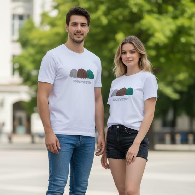OKIS UNISEX CLOTHING Women's or Men's Shirt with Embossed Designs for Fashion Wear Activities