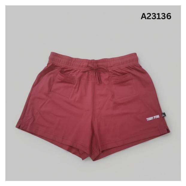 Women's SPORTSWEAR SHORTS & SKIRT FERRY PURE COLLECTIONS Women's Top Apparel (MAROON/RED)