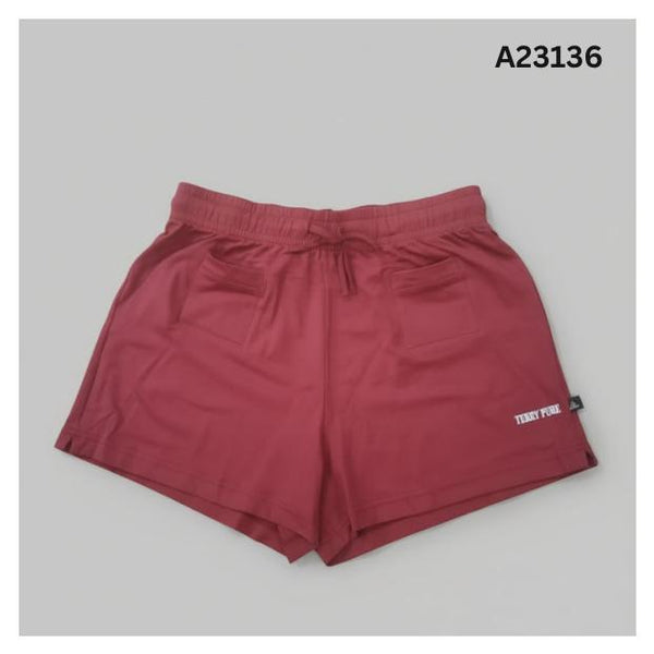 Women's SPORTSWEAR SHORTS & SKIRT FERRY PURE COLLECTIONS Women's Top Apparel (MAROON/RED)