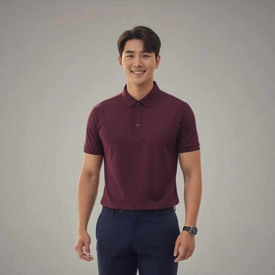 Men's Wear High Fashion Dry-fit Polo Shirt Korean Style Modern Comfort All Seasons Versatile Stylish for Summer