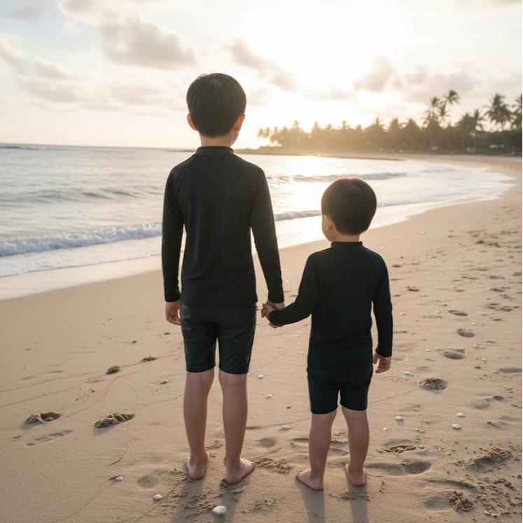 VLUCK Kids 4yrs to 8yrs Unisex Rashguard Swim Wear for Boys & Girls (#12)