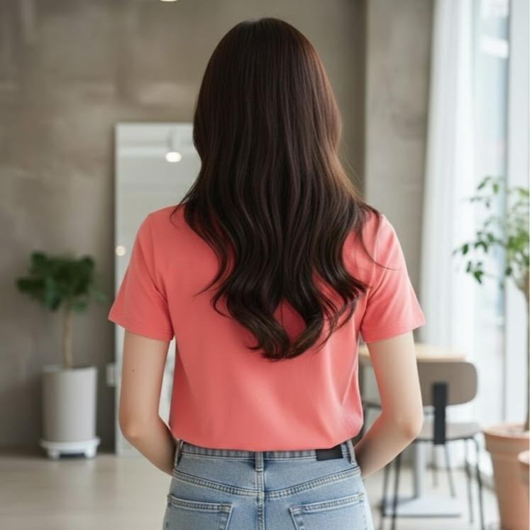 503HEADSET Women's Cotton Cool-toned Bling Tee Shirt