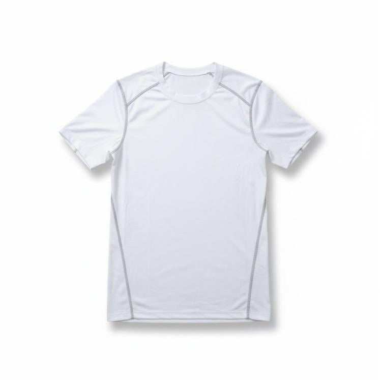 Men's Sport/Swim Wear Longsleeved & Compression Shirt in PLAIN WHITE COLOR