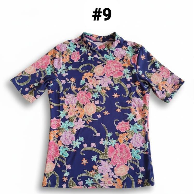 Female Kiddies Rash Guard T-shirt/Blouse Printed Design (8-13 YRS OLD)