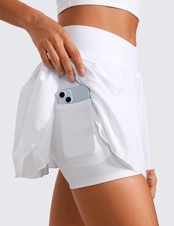 Summer Beach Skirt in Plain above the Knee White Color (#42)