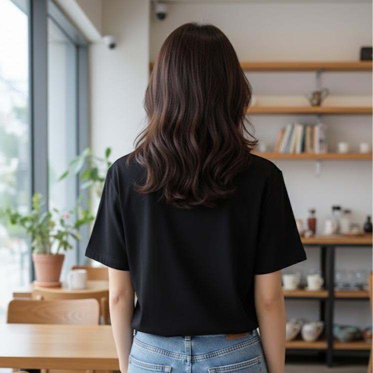 509SMILEY Women's Cotton Cool-toned Bling Tee Shirt