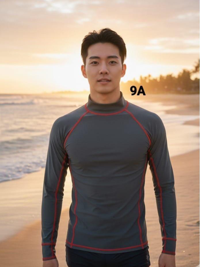 Men's Assorted Rash Guard Longsleeve Swimming Attire (#9)
