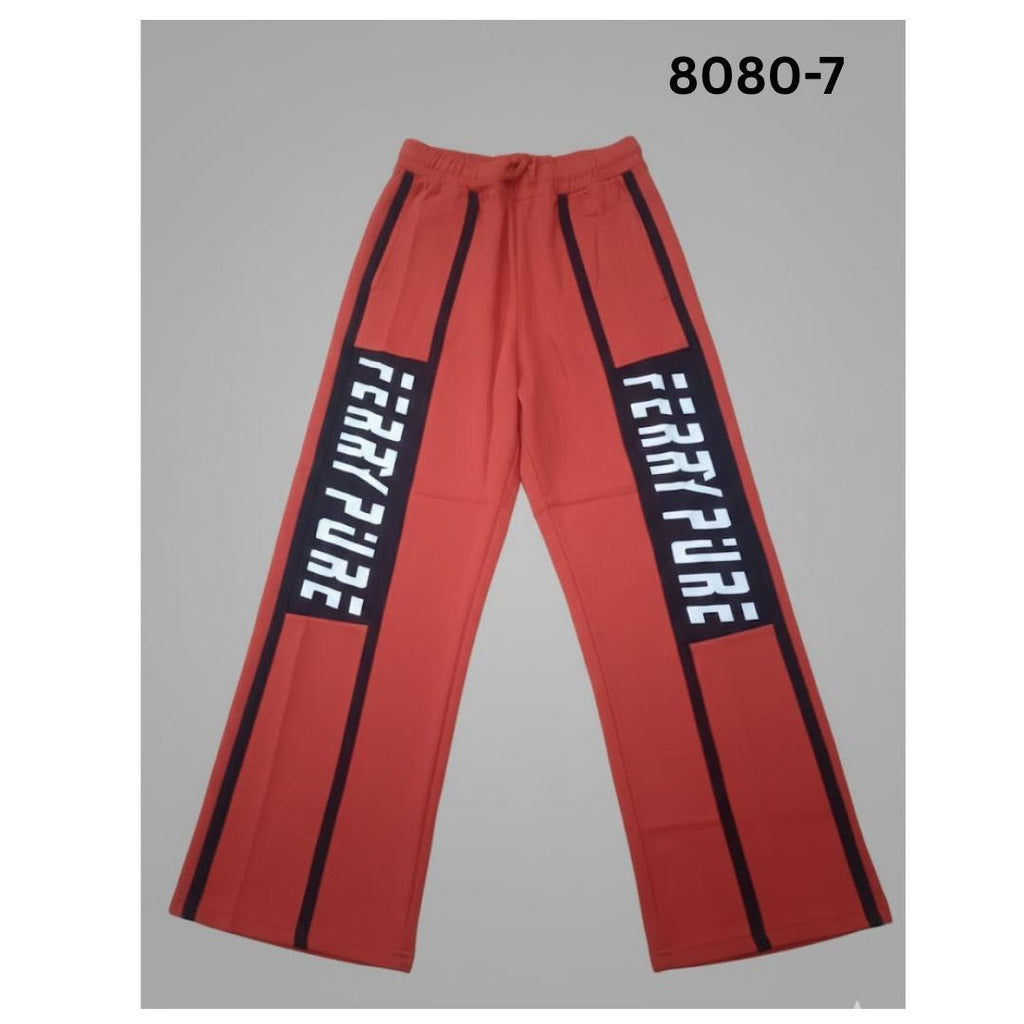 Women's STAIRGHT CUT Pants FERRY PURE COLLECTIONS Women's Top Apparel (MAROON/RED)