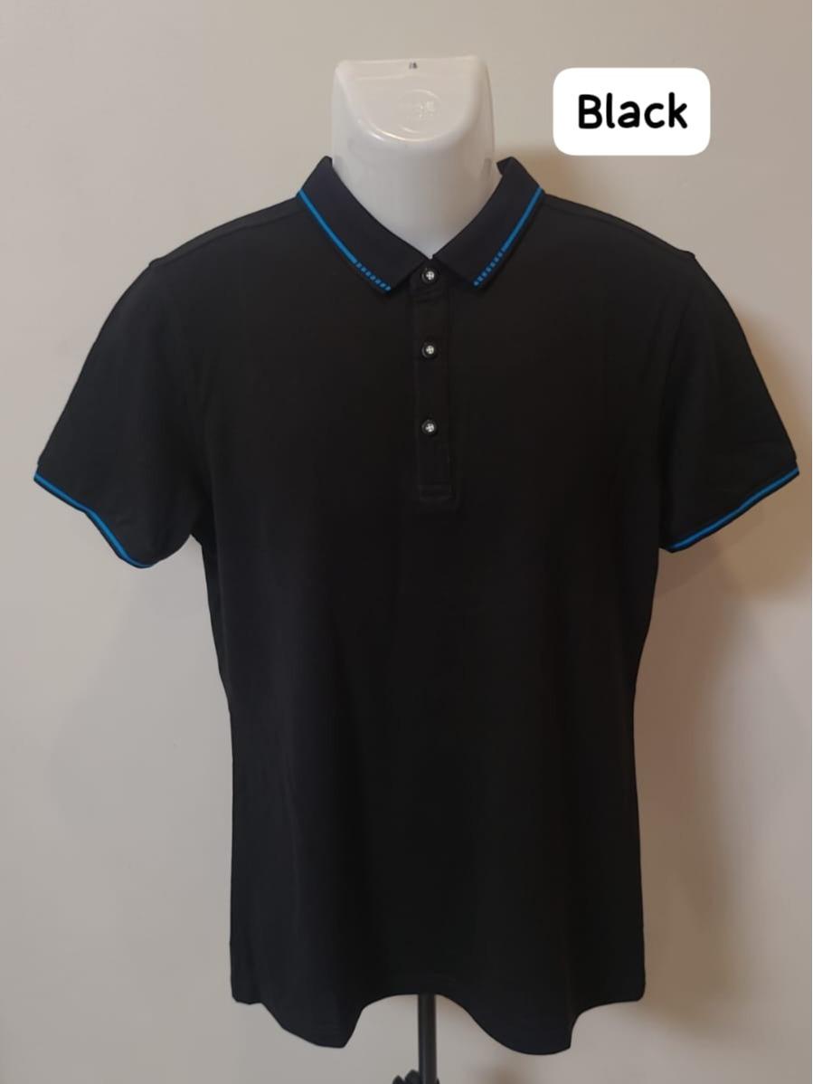 DOTTED- Men's Wear High Fashion Dry-fit Polo Shirt Korean Style