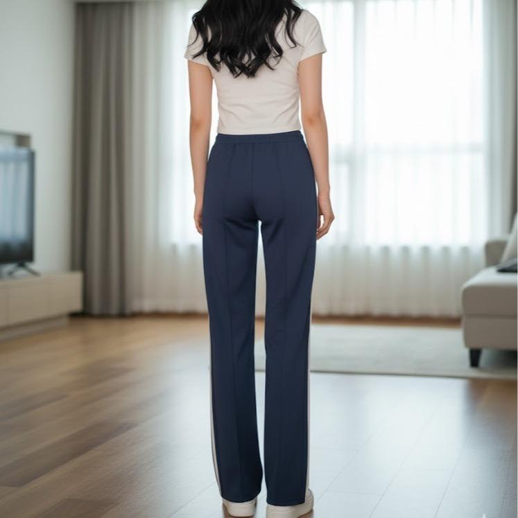 FP63008B Women's Classic Ferry Pure Cotton Straight Cut Pants