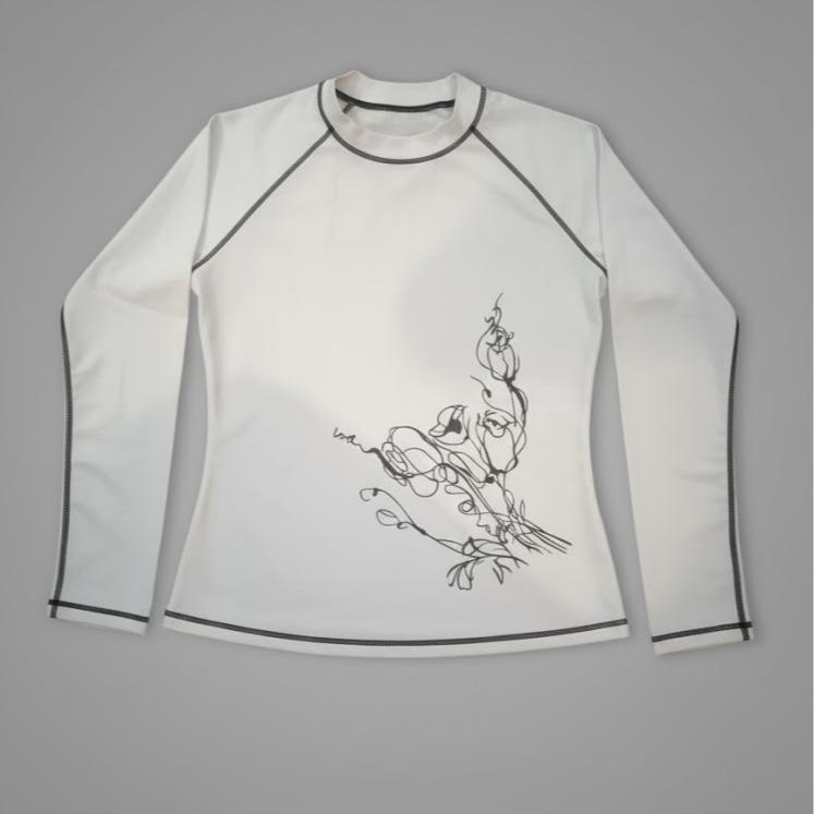 Women's Swimwear/Sports Wear Microfiber & Cotton Longsleeved