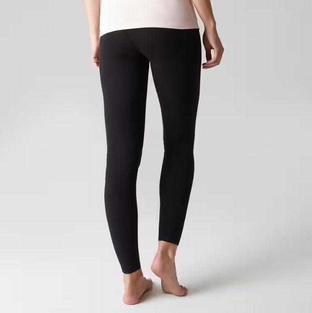 Classic Plain Yoga Leggings – Activewear for Women Black