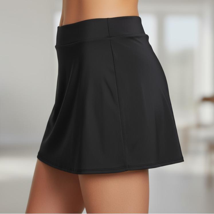 (#30) Women's Plain Color Swim Wear Mini Skirt Mid-waist Korean Style