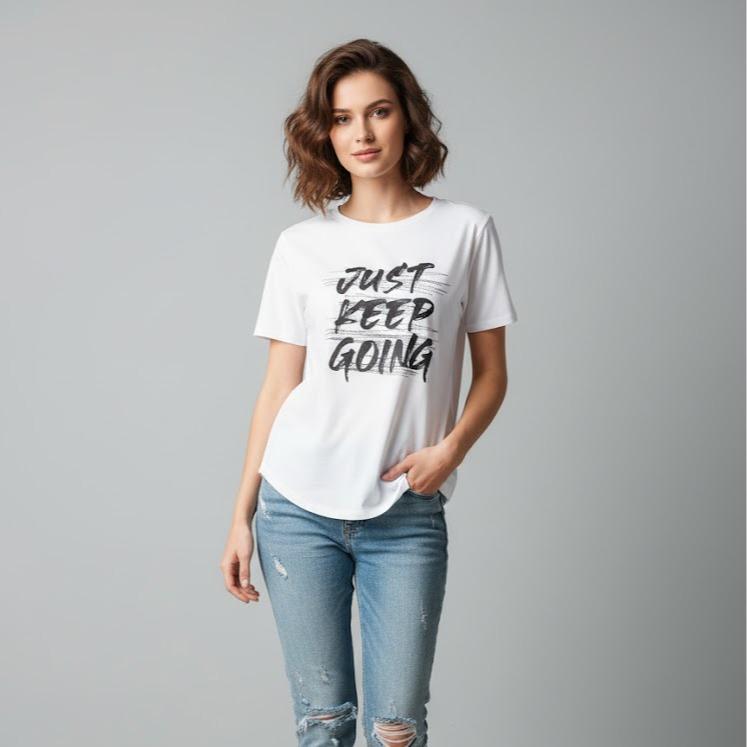 KEEP GOING Women's Printed Design Long sleeves for High Fashion Wear