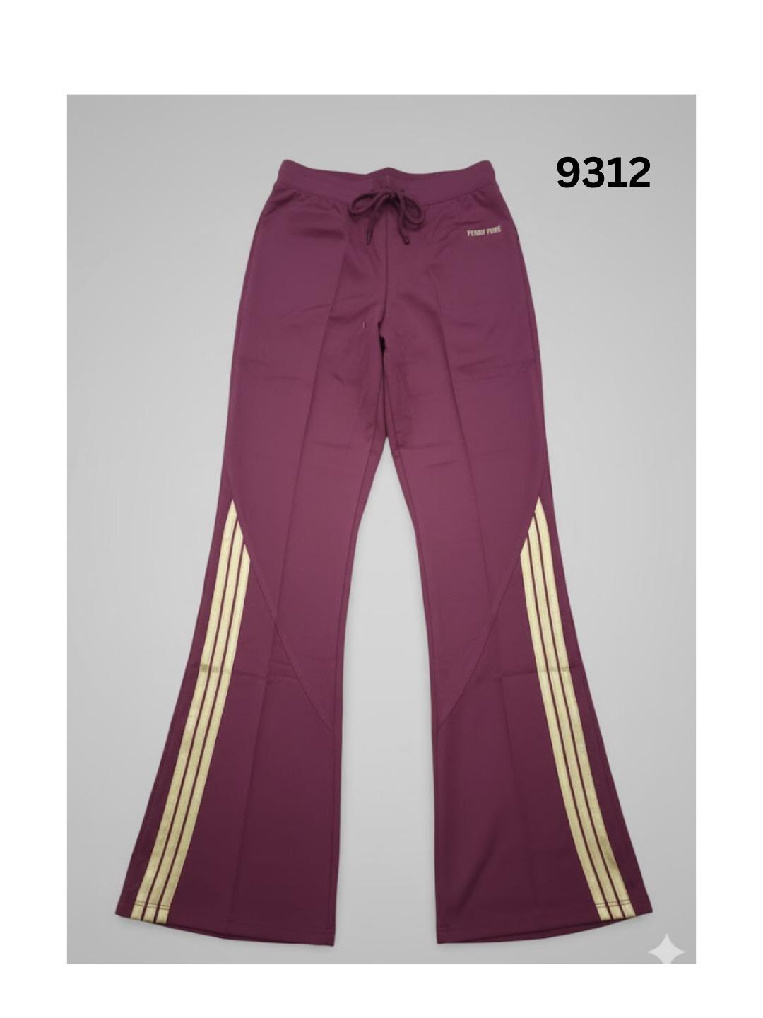 Women's STAIRGHT CUT Pants FERRY PURE COLLECTIONS Women's Top Apparel (MAROON/RED)