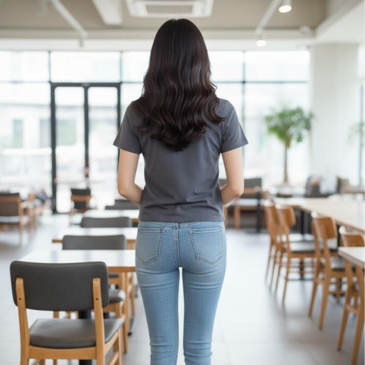 FP65009A Women's Classic Cotton Tee Shirt with V-NECK Short Sleeve Casual Top