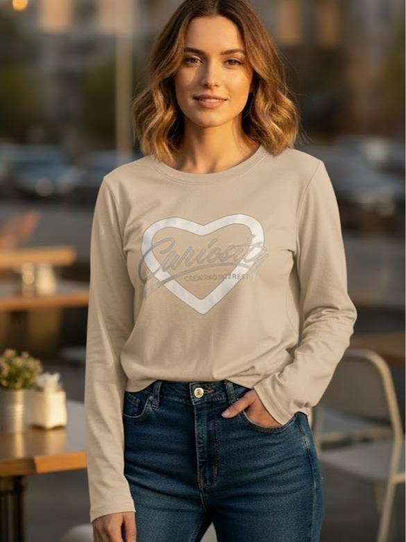 CURIOSITY Women's Printed Design Long sleeves for High Fashion Wear