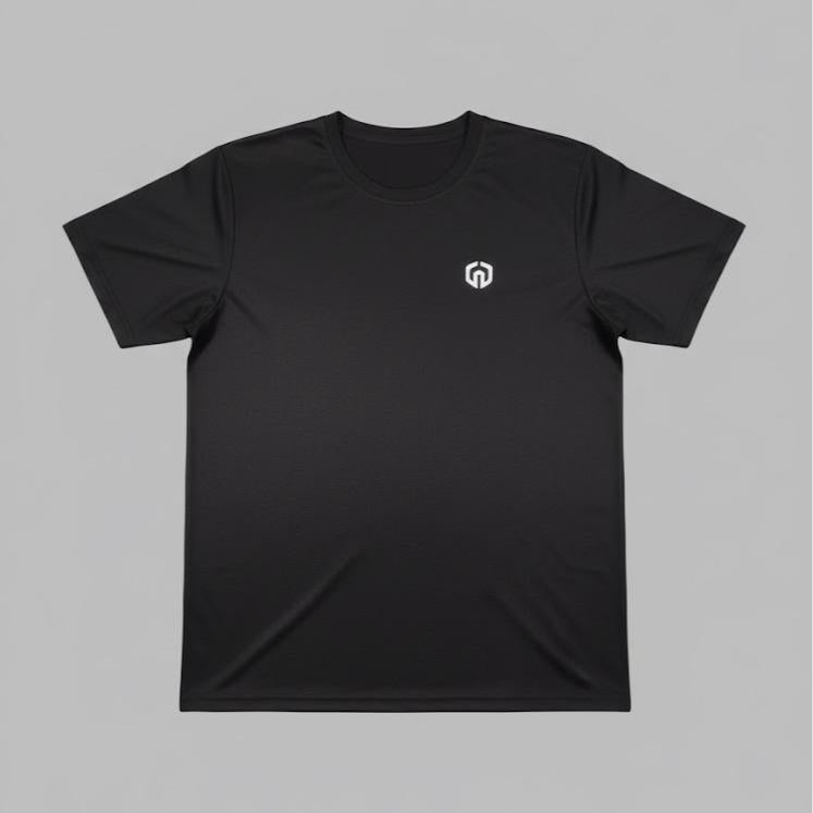 Men's BLACK Tee Shirt for Sports & Workout Activities Comfortable Breathable Material Ideal for Athletes and Fitness Enthusiasts